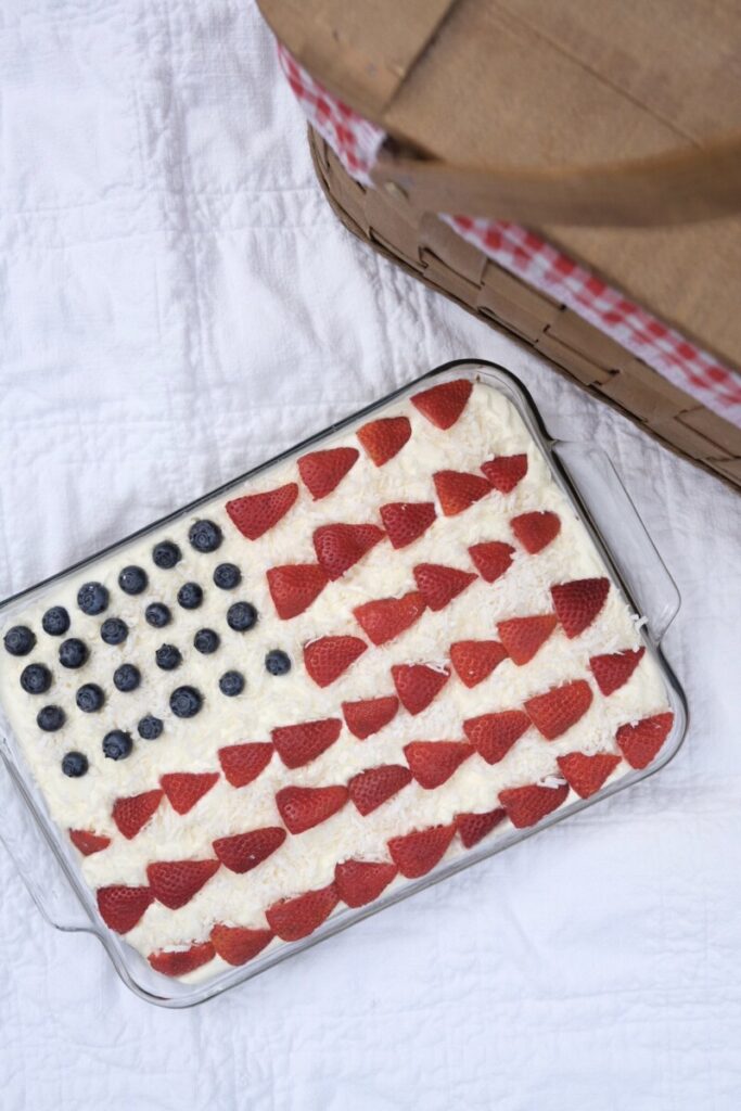 coconut all-american flag cake recipe